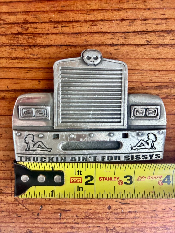 Truckin Ain’t For Sissys Cinturón Hebilla Peltre Foto 2 de 4