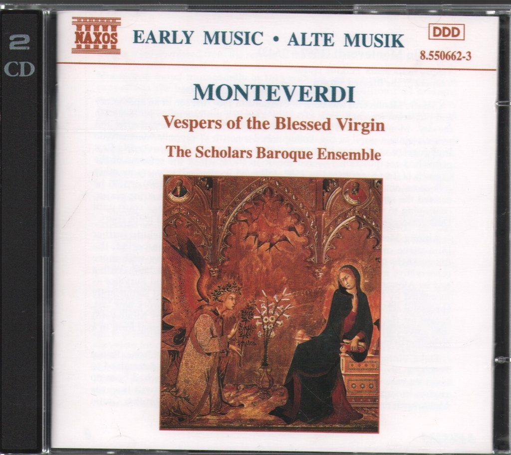 85506623 Claudio Monteverdi Vespers of the Blessed Virgin double CD Europe Naxos
