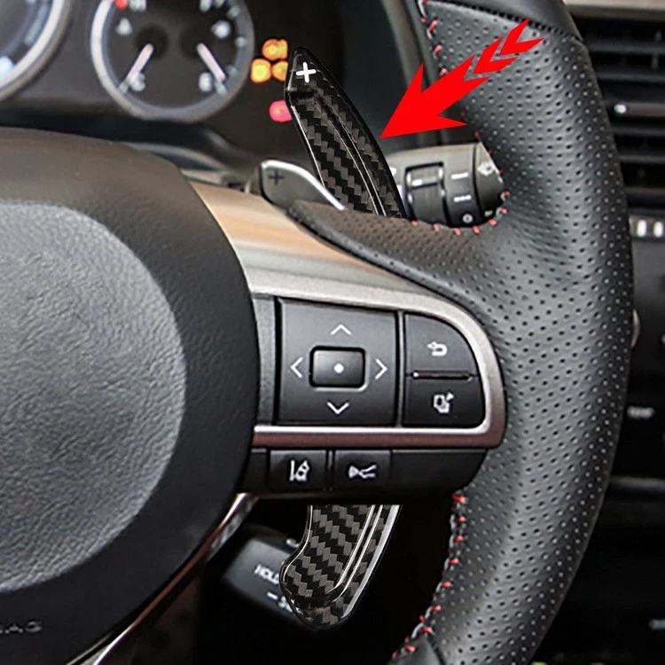 Extensión de palanca de cambios de volante de fibra de carbono para Lexus GS200 RX300 ES250 Foto 3 de 4