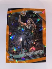 2025 Panini Prizm WNBA Jonquel Jones Orange Cracked Ice Prizm Parallel Card #52