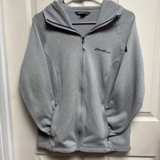 Eddie Bauer Women's First Ascent High Route Fleece Full Zip Jacket Gray M
