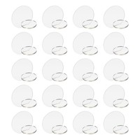 10 StüCk Klare Runde Acrylschilder Mit StäNder FüR Tischnummern (Klar)