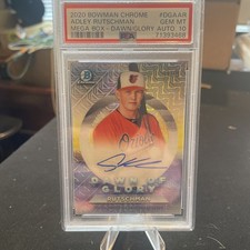 2020 Bowman Chrome Adely Rutschman Dawn Of Glory Auto /99 PSA 10