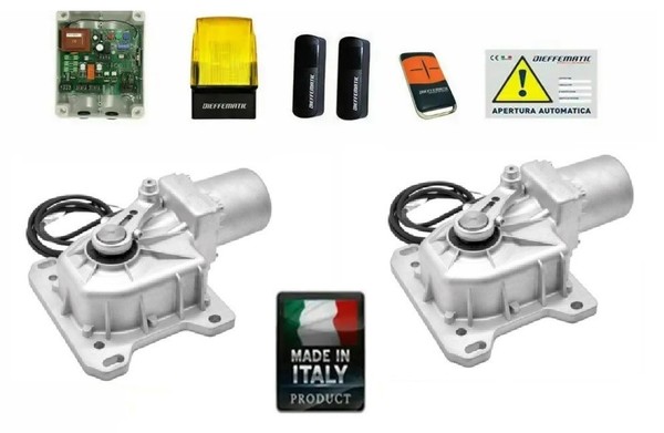 Satz Chrom Automatisierung Tor 2 Ante Fliegen Begraben Erdung 230V-image