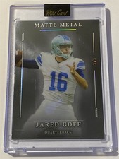 JARED GOFF lions 2026 Wild Card Matte Metal Black Chrome 1/1 (B3)