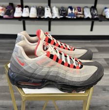 Nike Air Max 95 OG Big Bubble Solar Red Size 10.5M Preowned No Box