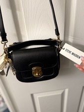 Steve Madden Black Crossbody Bag Adjustable D...