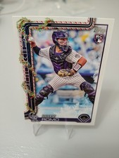 2025 Topps Holiday - Drew Romo #H114 Holiday Blue Metallic Glitter (RC)