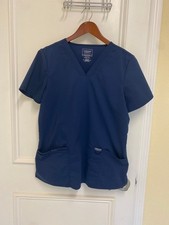 Cherokee Workwear Revolution Uniform Scrub Top Size Medium EUC