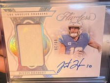 Panini 2025 Flawless Justin Herbert Patch Autograph /20 #DPA-JHT Chargers