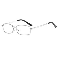 New Real Glass Lens Reading Men Women Square Full Frame Presbyopic Anti Scratch