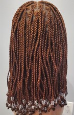 Closure Bob Braided Wig Braided Wig Black, dark brown, Wig Ready To Ship