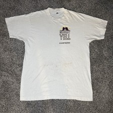 Vintage 90s Texas A&M Midnight Yell T-Shirt White Single Stitch Made In USA XL