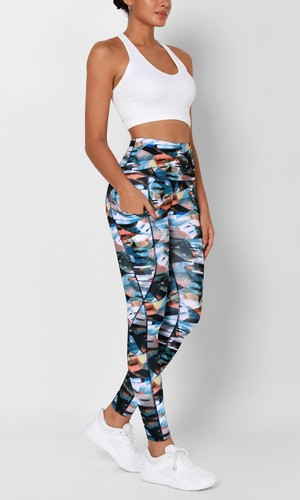 Women's High Waisted Full Length Yoga Leggings with Pockets, 28" Inseam Tummy... - Picture 4 of 6