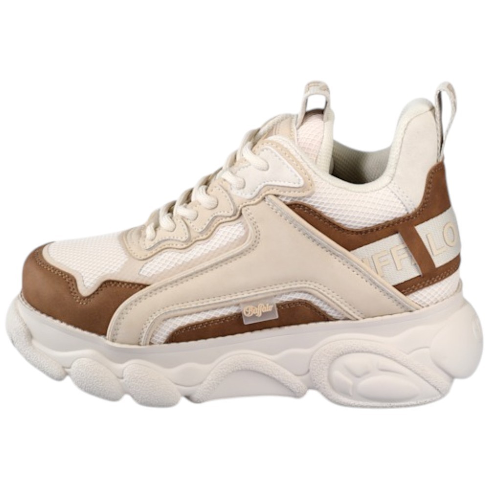 Buffalo Schuhe Vegan Beige und Dunkelbraun Garantie Chai 1636529 Sneakers Hoch 23890₽