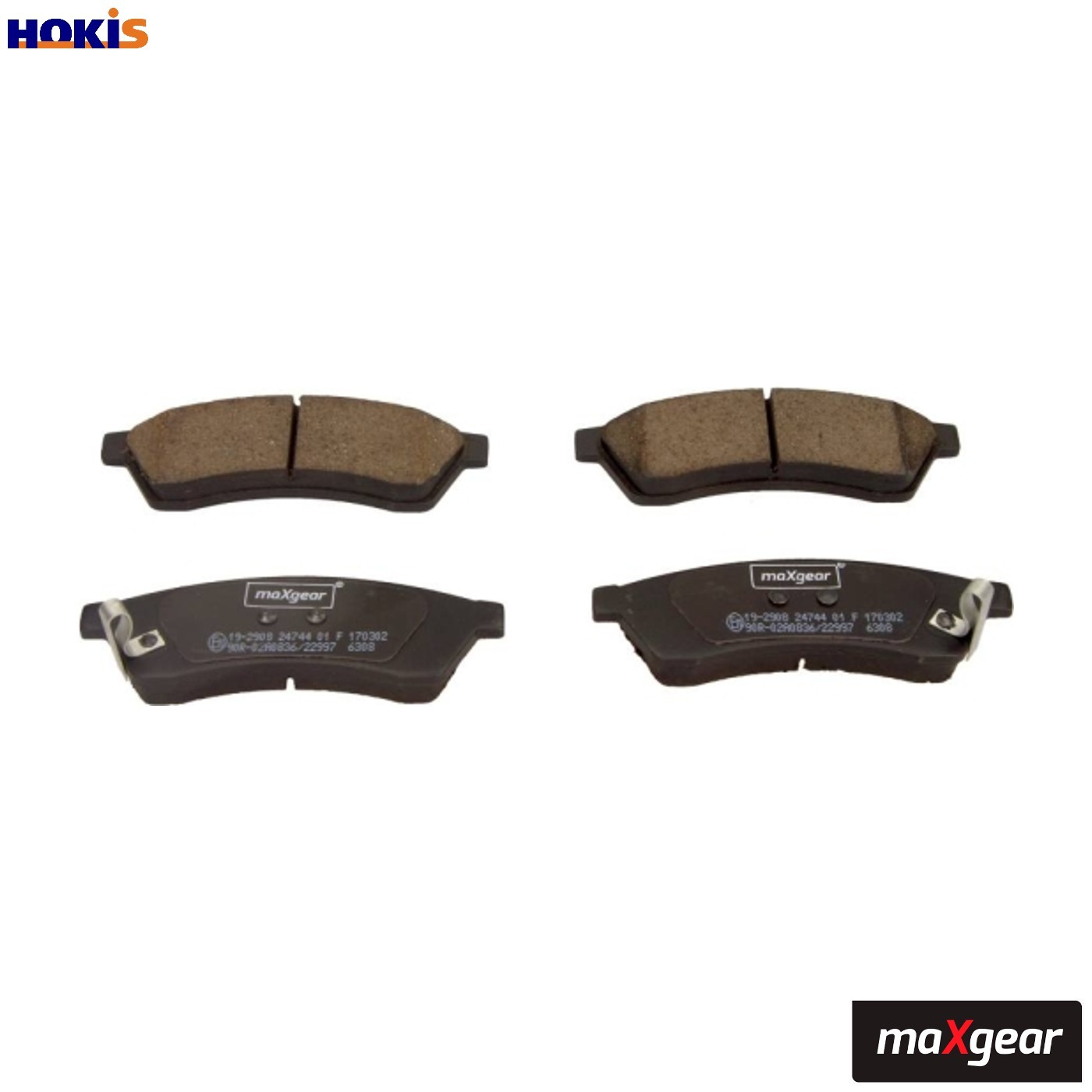 BRAKE PAD SET DISC BRAKE 19-2908 FOR CHEVROLET LLW 2.0L L88 2.0L 4cyl EPICA 2.0L