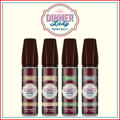 Dinner Lady Tobacco Longfill Aroma 14 ml - Aromakonzentrat für 60 ml - 4 Sorten