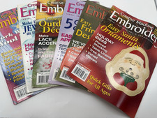 Lot of 6 - Creative Machine Embroidery Magazines 2006 Full Year