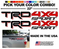 Pair 2 22 Trd 4x4 Sport Stickers Decals Fits Toyota Tundra Tacoma 4runner