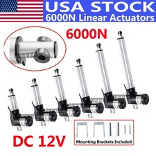 6000N DC12V Linear Actuator 4"-18" Stroke Electric Motor for RV Medical Auto Car