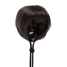 1x Funny Dog Wig Cat Wig with Adjustable Elastic Band, Pet Wig Halloween Costume