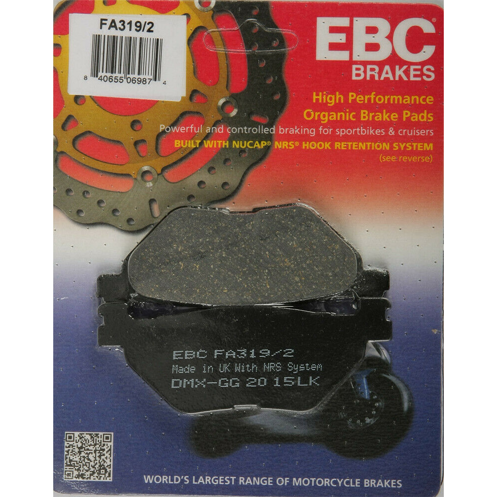 EBC Sintered Rear Brake Pad Fits YAMAHA XV 1900 A Midnight Star 2006 - 2016