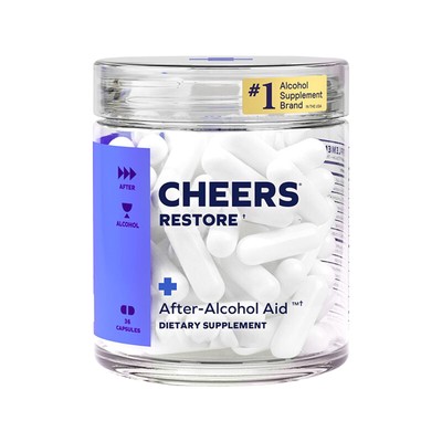Cheers Restore Supplement mit DHM + L-Cystein After-Alcohol Aid Unterstützen Si