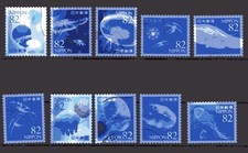 Japan 2018 ¥82 Sea Creatures Series 2 (Sc# 4215a-j), Used