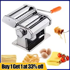 Stainless Steel Fresh Pasta Maker Lasagne Spaghetti Noodle Tagliatelle Rack