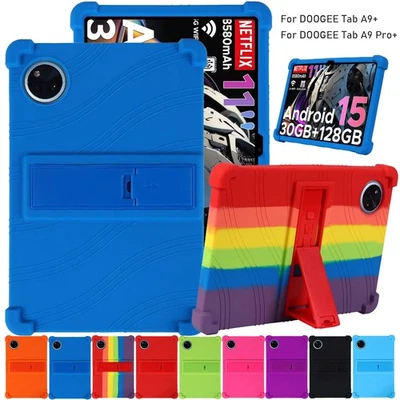 For DOOGEE Tab A9+/A9 Pro+ Tablet Case 11'' Shockproof Soft Silicone Stand Cover