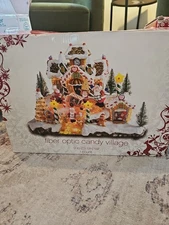 Rare Fiber Optic  Candy Village Target 2006 Christmas Holiday 