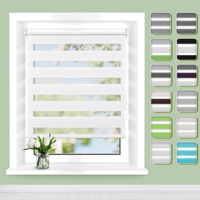 Doppelrollo Klemmfix ohne Bohren Fensterrollo Sonnenschutz Sichtschutz Lichtr...