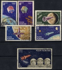 Romania  1964 COSMOS, SPACE LAB: RANGER7, SYNCOM3, VOSHOD used PHIL. @ A