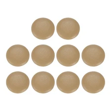 10pcs PU Leather Covered Button 18mm Metal Shank Round Button, Camel