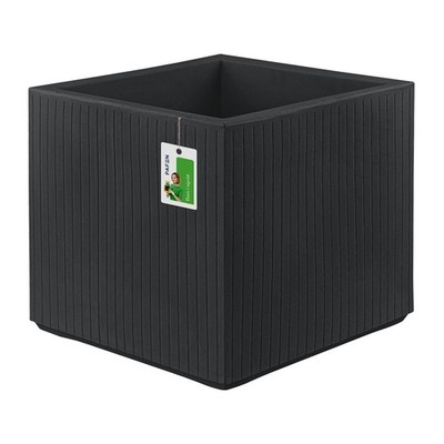 Ethik premium Blumentopf Coro SQUARE 48x48x44 cm ''Keramik-optik'' charcoal