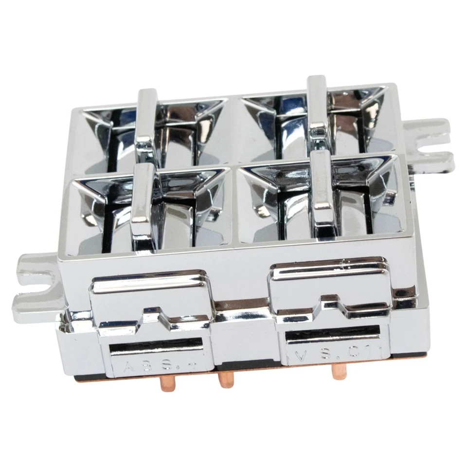 Power Window Switch 4 Button Chrome for Buick Cadillac Chevy Oldsmobile - Image 3 of 3