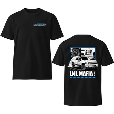 LML Mafia White Truck T-Shirt, Diesel Graphic Tee 