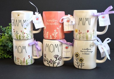 NEW RAE DUNN GRAMMY, MOM, MIMI, MOTHER'S LOVE, COFFEE MUGS - CHOOSE ONE