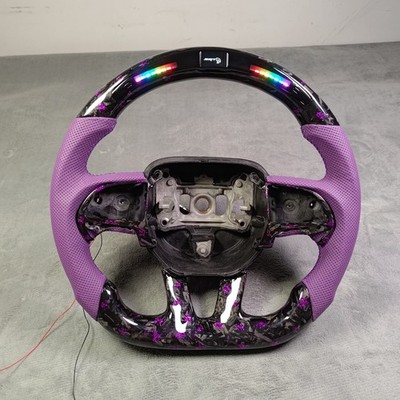 LED Carbon fiber Steering Wheel Fit Dodge Charger Hellcat Jeep SRT8 2015+