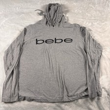Bebe Sport Women's Pullover Hoodie Size XL Gray