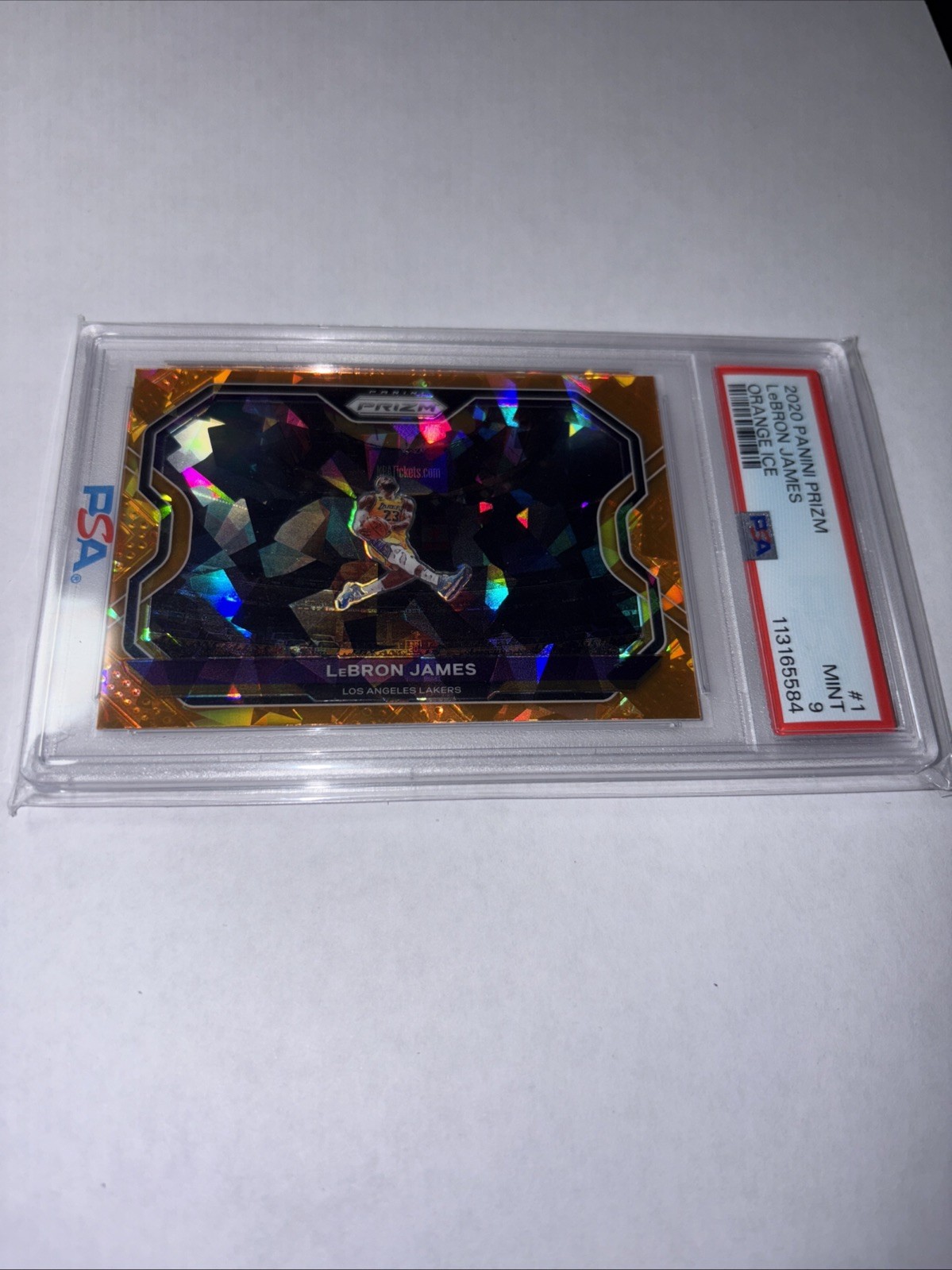 2020-21 Panini Prizm - LeBron James #1 Orange Ice Prizm Kobe Tribute