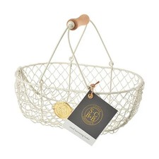 Burgon & Ball Sophie Conran Small Harvest Basket Buttermilk