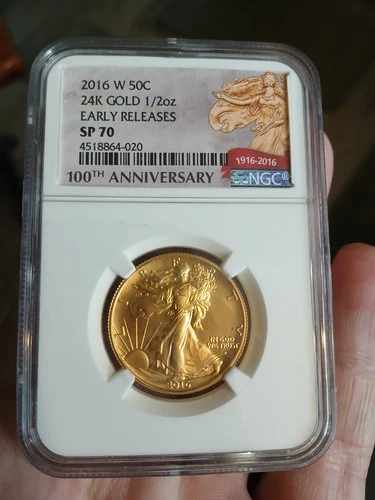 2016-W Standing Liberty Gold Quarter — photo from another recent sale