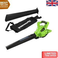 Efficient Cordless Leaf Vacuum with Brushless Motor - Mulching and Easy Switch