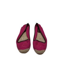 womens michael kors keli canvas jute espadrille flats size 7