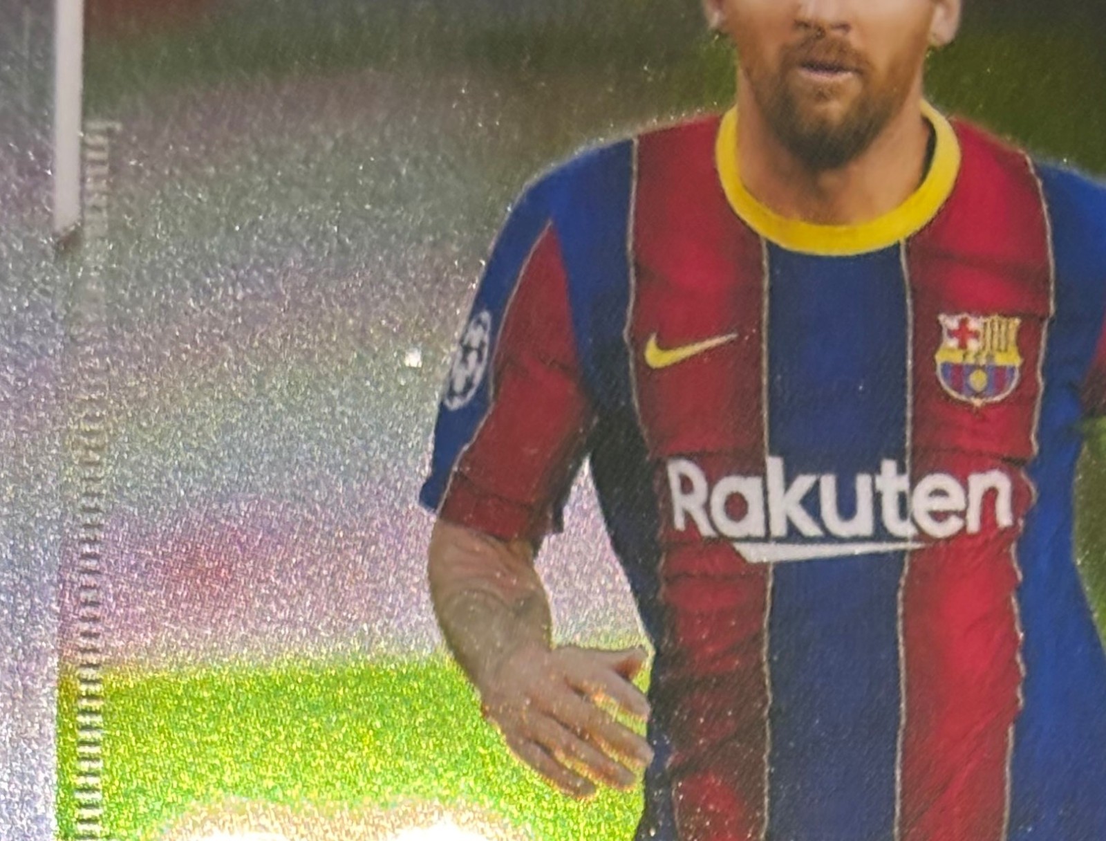 2020-21 Topps Chrome UEFA Champions League Lionel Messi #1 NM view 3