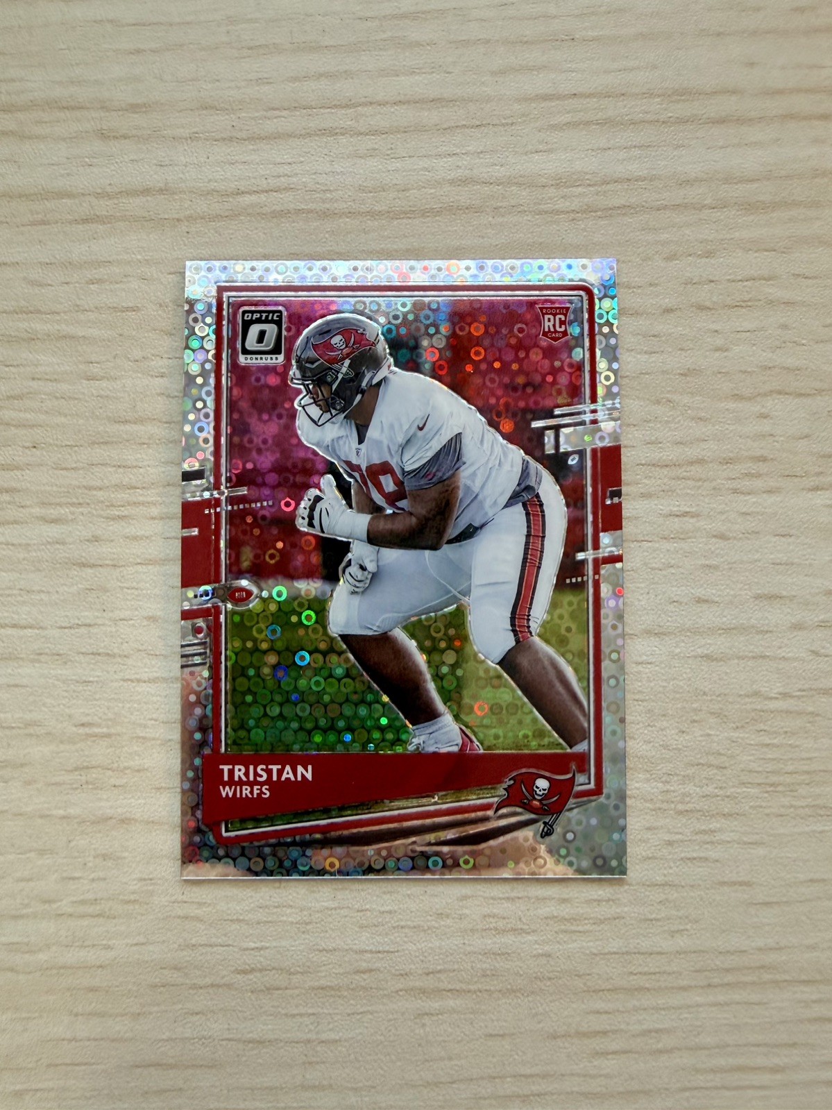 Tristan Wirfs Panini Donruss Optic #129 Silver Circles