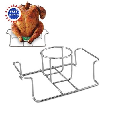 Beer Can Chicken Holder Stainless Steel Grill Smoker Premium Grade Koohere Stand