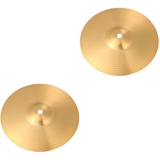 2 PCS Musical Instrument Cymbal Brass Practice Cymbals Crash for Drums