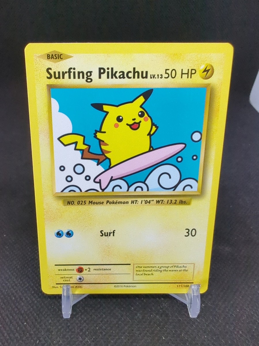 サーフィンピカチュウ 2016年 XYプロモ 2016 Pokémon XY Surfing Pikachu Evolutions 111/108 | eBay